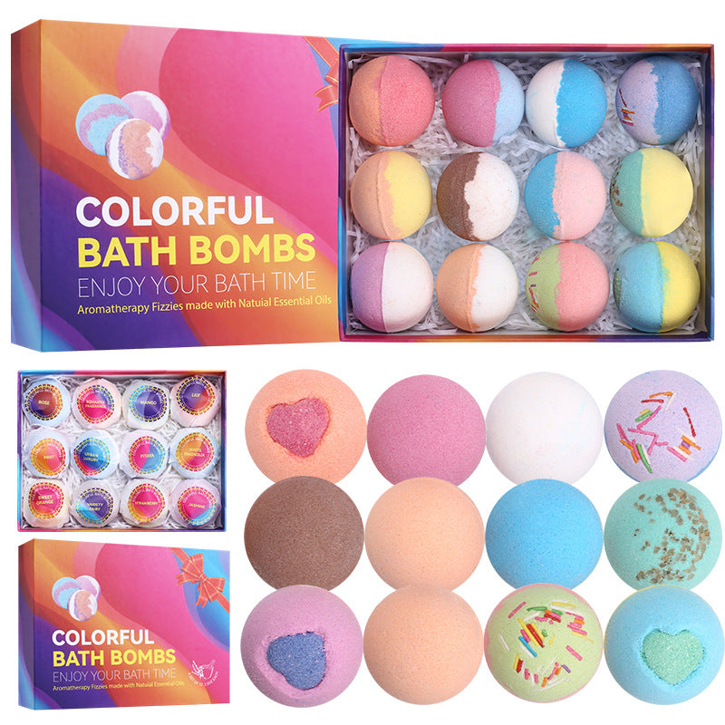 Aromatherapy Bath Bomb Set with Essential Oils