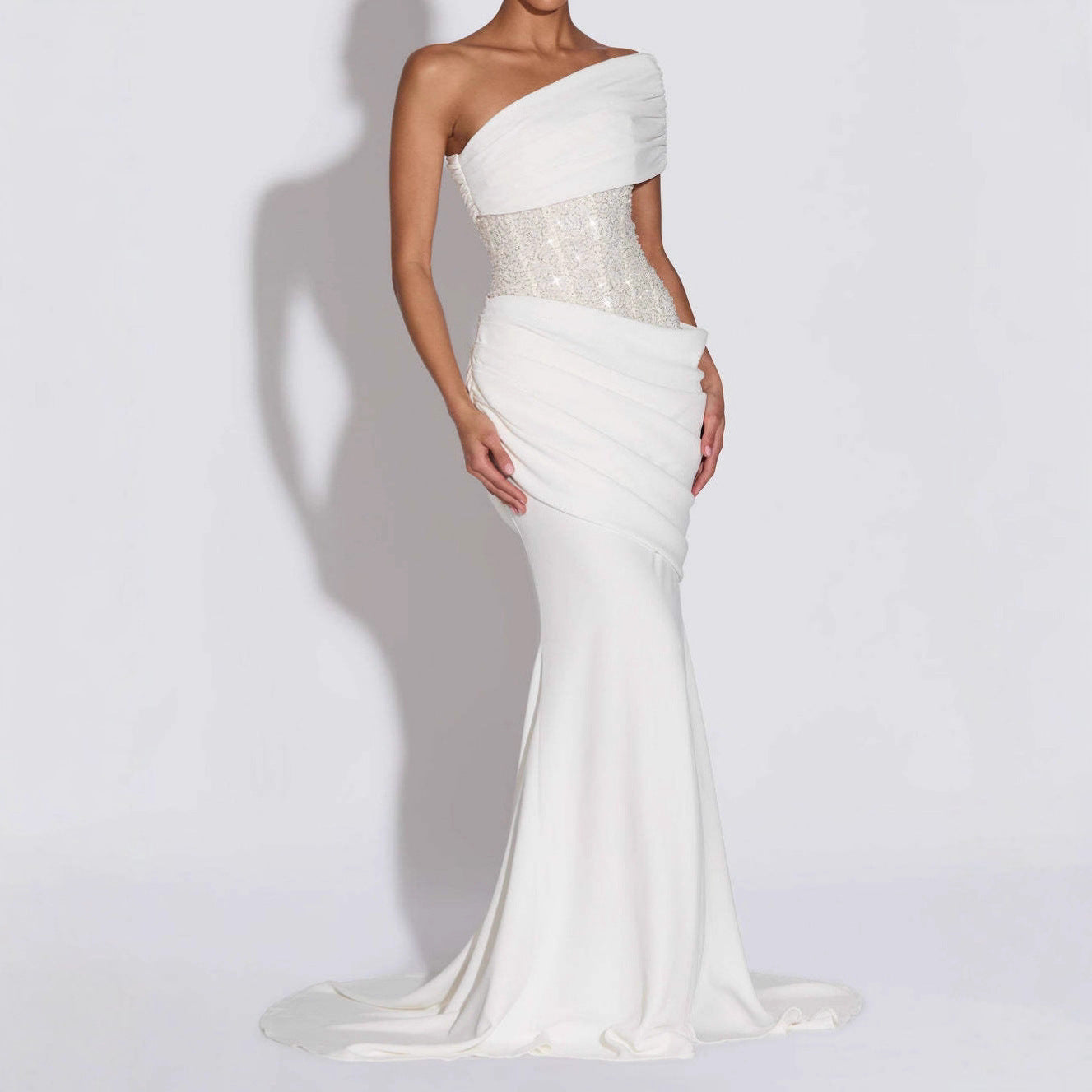 Elegant Backless Flared Dress