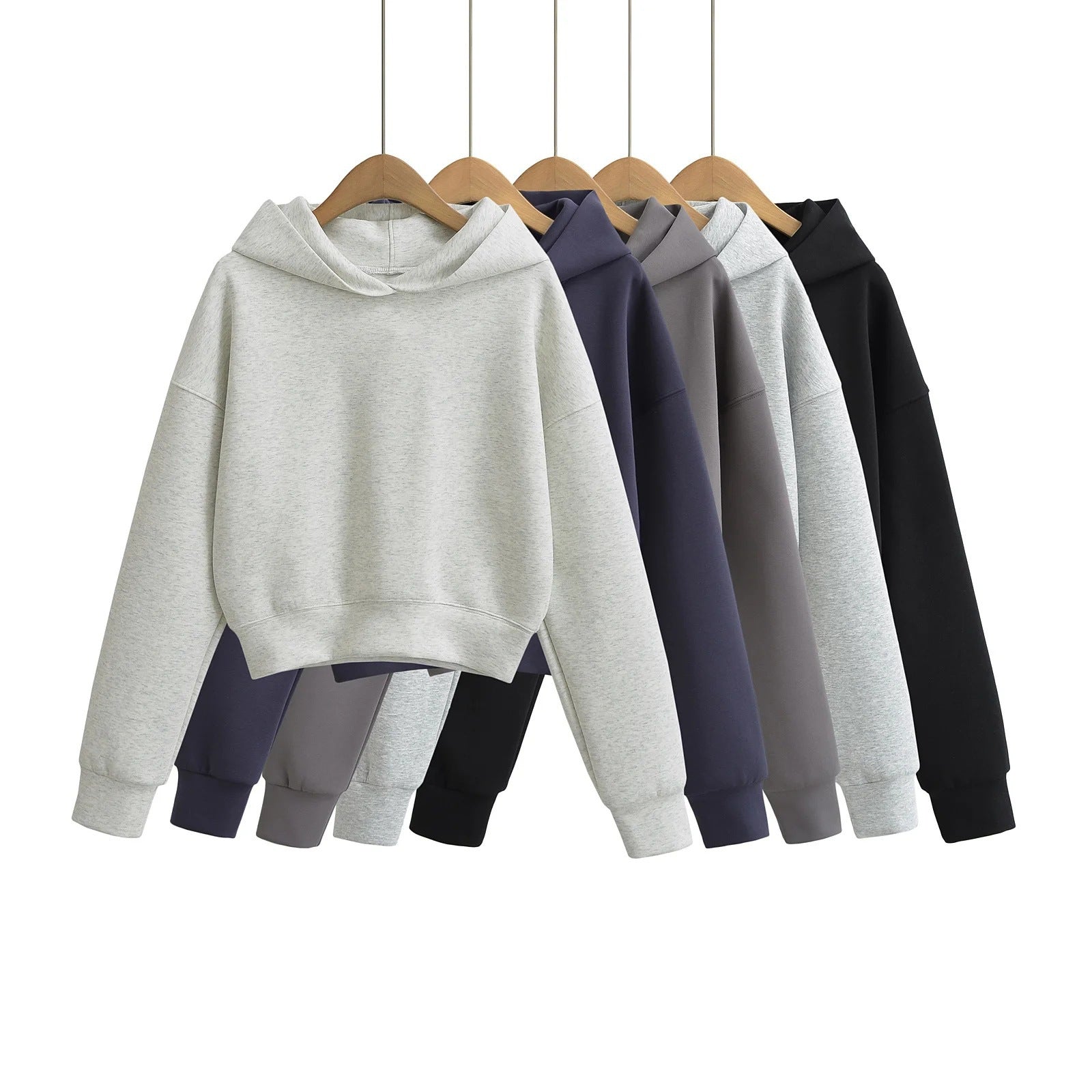 Women's Hooded Sweatshirt Loose Fit Long Sleeve Top
