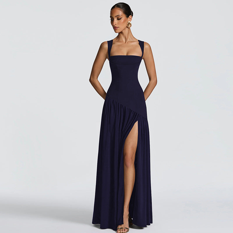 Elegant Sleeveless Ribbon Dress