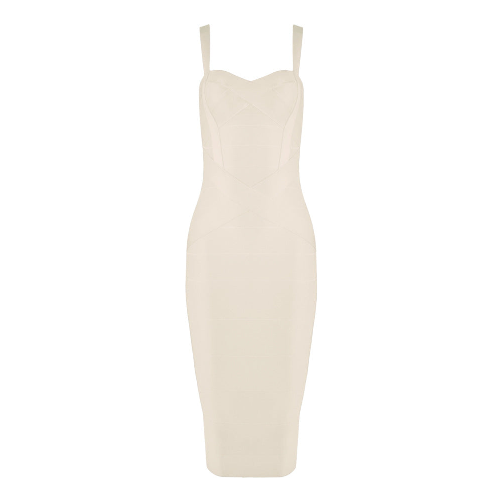Classic Sexy Strap Bandage Long Dress