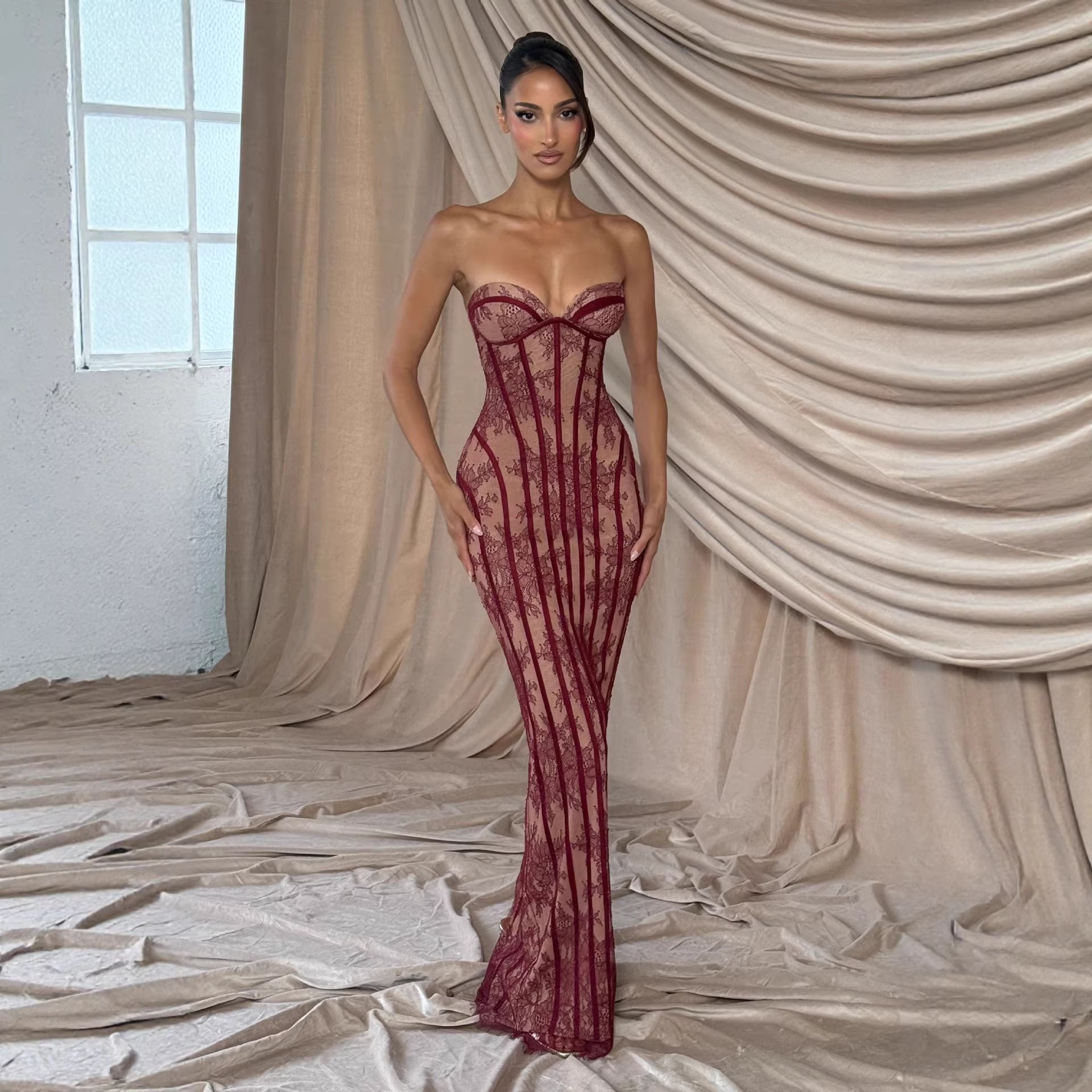 Elegant Knitted Fishtail Dress