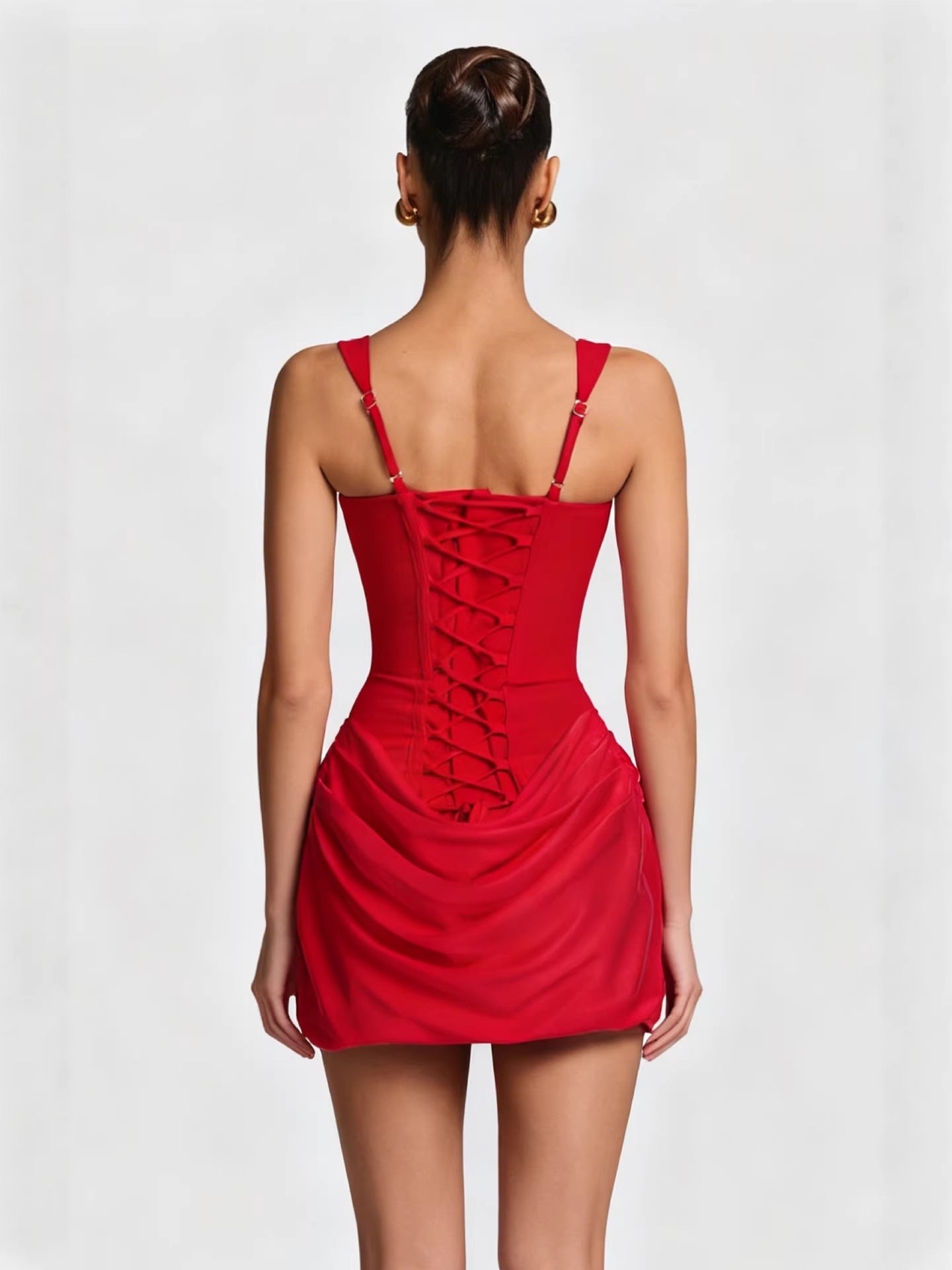 Square Neck Sleeveless Bodycon Dress