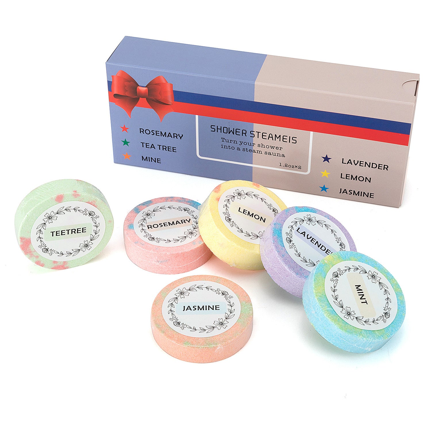 Aromatherapy Bath Bomb Set with Essential Oils