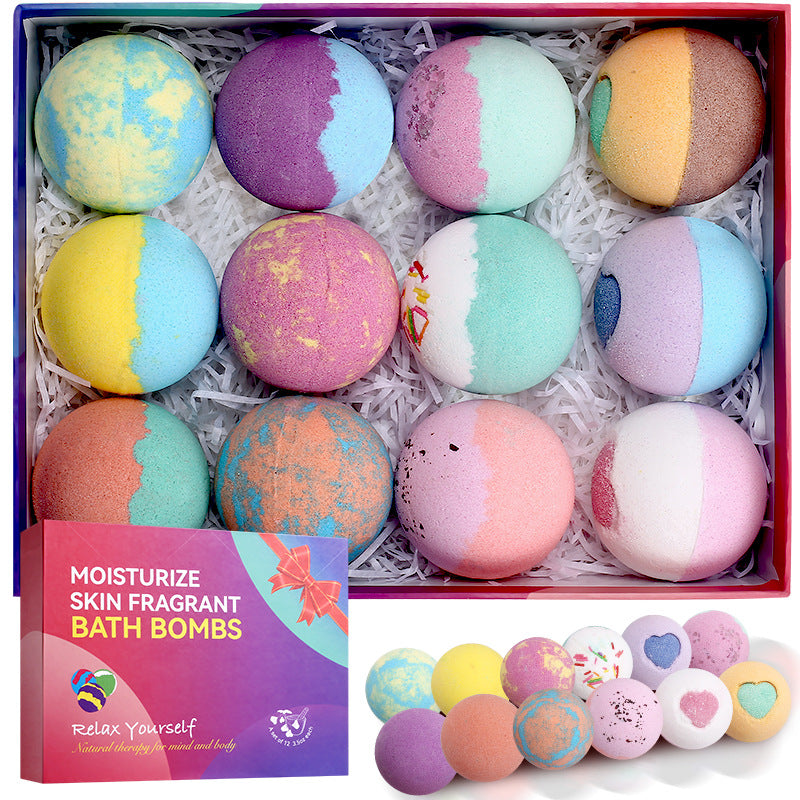 Aromatherapy Bath Bomb Set with Essential Oils