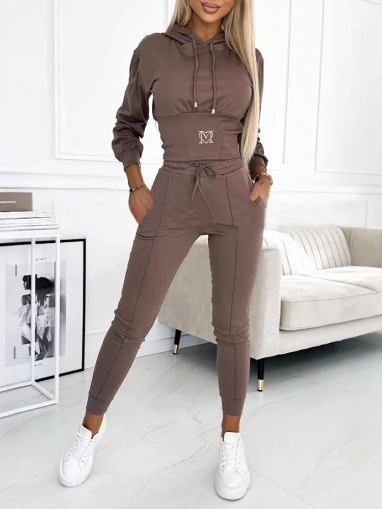 Womens Hooded Tracksuit Set