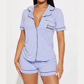 Women's Casual Short-Sleeve Pajama Set