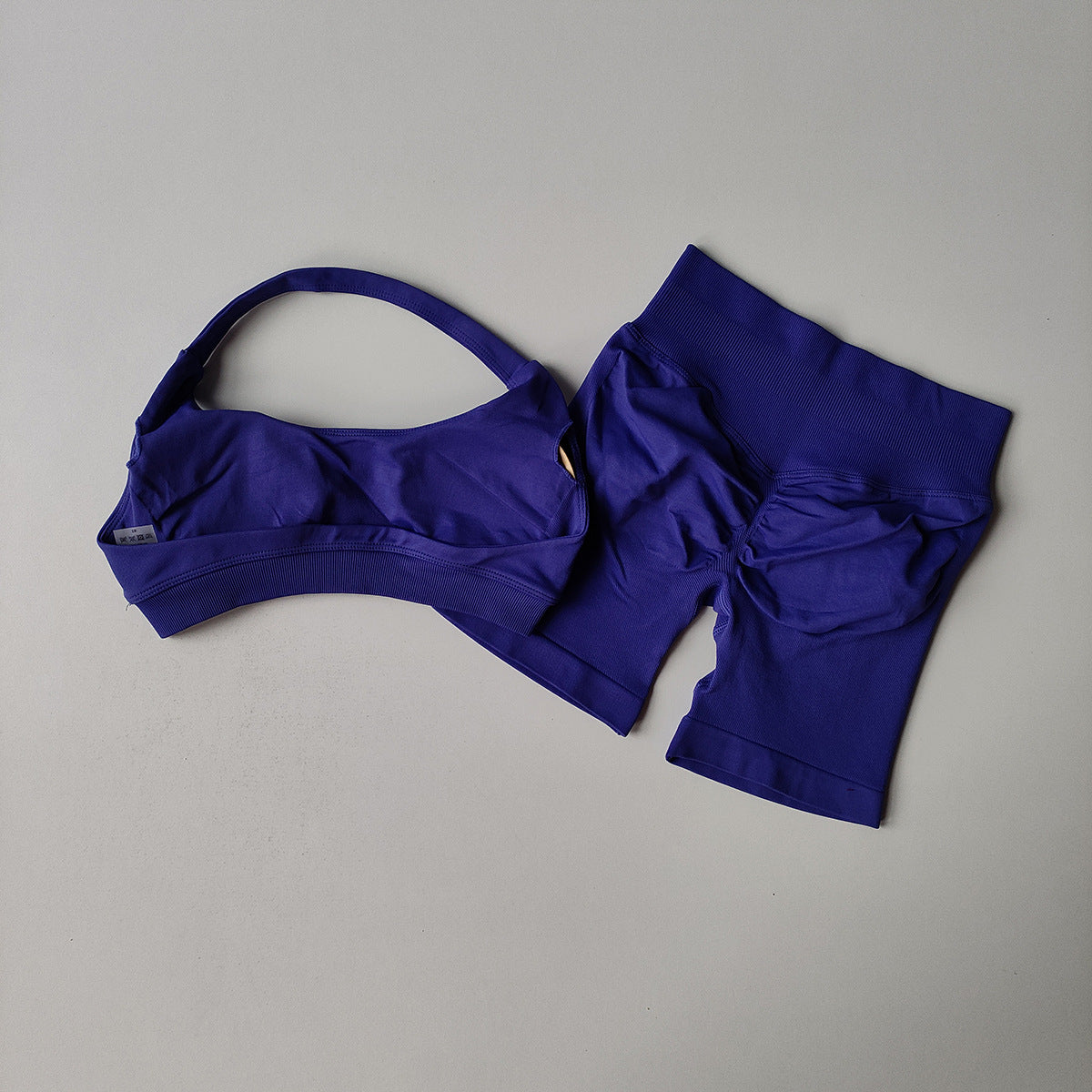 Women's Halter Neck Yoga Set with Sculpting Shorts