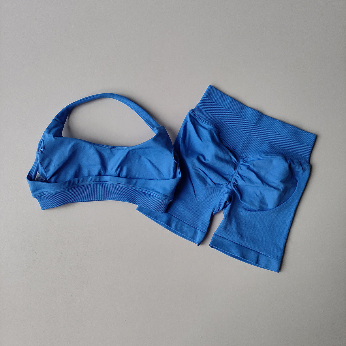 Women's Halter Neck Yoga Set with Sculpting Shorts
