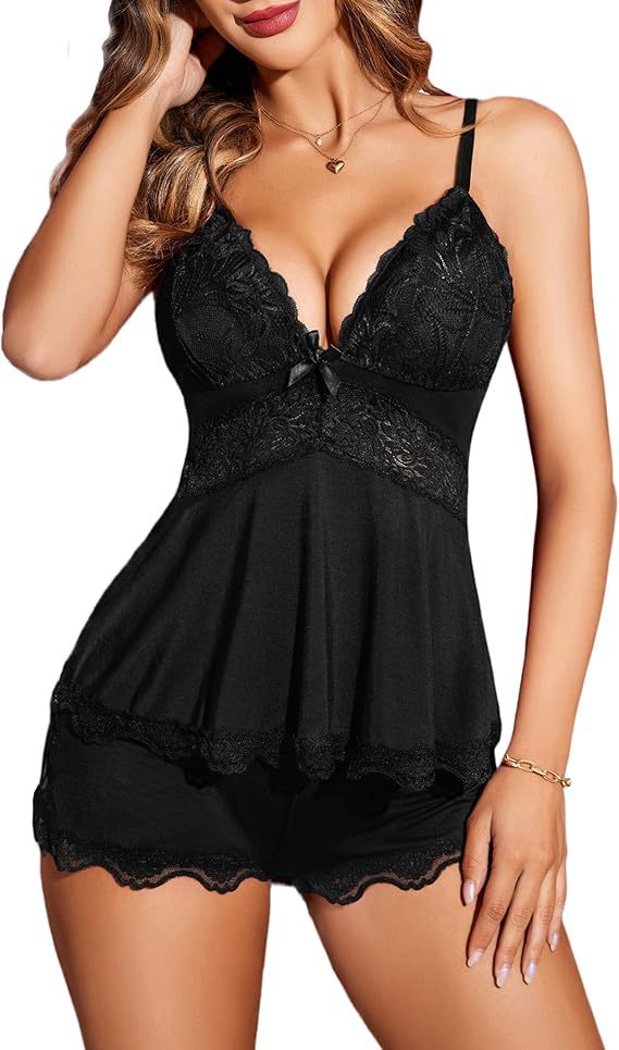 Women's Modal Pajama Set with Cami and Shorts