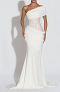 Elegant Backless Flared Dress
